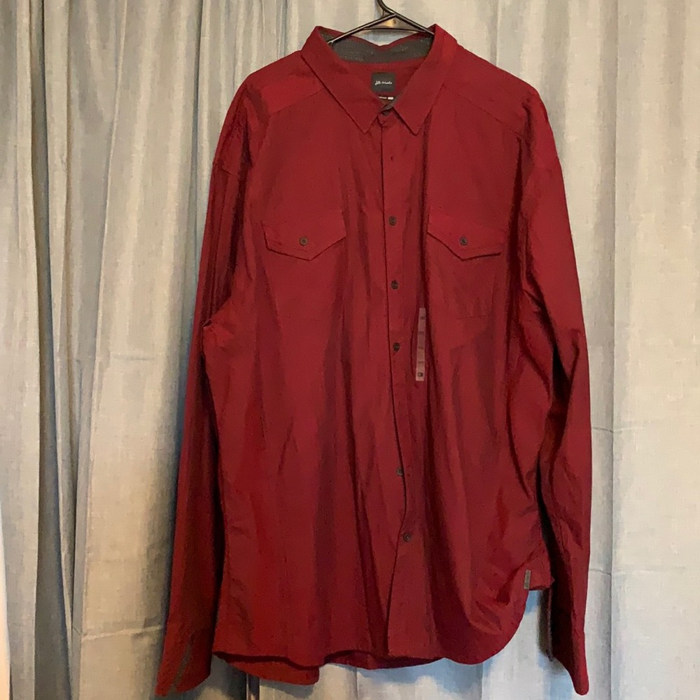 Casual Red Button Down. JB Holt from Buckle